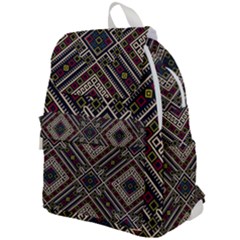 Zentangle Style Geometric Ornament Pattern Top Flap Backpack by Nexatart