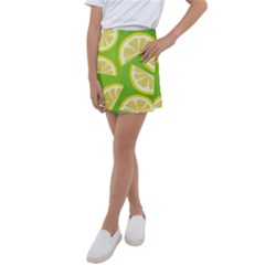 Lemon Fruit Healthy Fruits Food Kids  Tennis Skirt by Nexatart