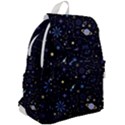 Starry Night  Space Constellations  Stars  Galaxy  Universe Graphic  Illustration Top Flap Backpack View2