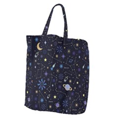 Starry Night  Space Constellations  Stars  Galaxy  Universe Graphic  Illustration Giant Grocery Tote by Nexatart