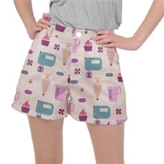 Seamless Bakery Vector Pattern Ripstop Shorts by Nexatart