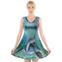 Awesome Seadragon V-Neck Sleeveless Dress View1