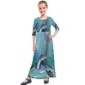 Awesome Seadragon Kids  Quarter Sleeve Maxi Dress View1