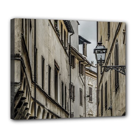 Houses At Historic Center Of Florence, Italy Deluxe Canvas 24  X 20  (stretched) by dflcprintsclothing