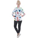 Vector Set Isolates With Cute Birds Scandinavian Style Casual Zip Up Jacket View2