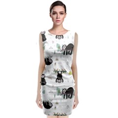 Cute Sloths Classic Sleeveless Midi Dress by Sobalvarro