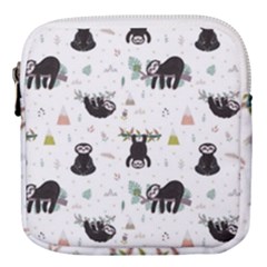 Cute Sloths Mini Square Pouch by Sobalvarro