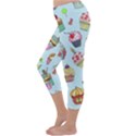 Cupcake Doodle Pattern Capri Winter Leggings  View2