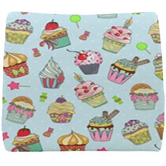 Cupcake Doodle Pattern Seat Cushion by Sobalvarro