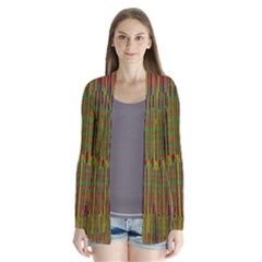 Colors From The Sea Decorative Drape Collar Cardigan by pepitasart