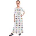 All The Aliens Teeny Kids  Quarter Sleeve Maxi Dress View1