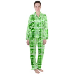 Digital Illusion Satin Long Sleeve Pyjamas Set by Sparkle