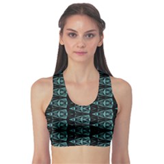 Digital Triangles Sports Bra by Sparkle