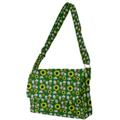 Hawaii Ghost Green Full Print Messenger Bag (s) by snowwhitegirl