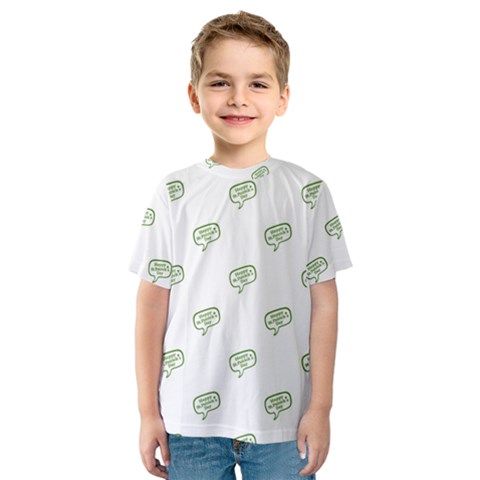 Happy St Patricks Day Symbol Motif Pattern Kids  Sport Mesh Tee by dflcprintsclothing