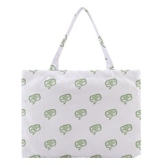 Happy St Patricks Day Symbol Motif Pattern Medium Tote Bag by dflcprintsclothing