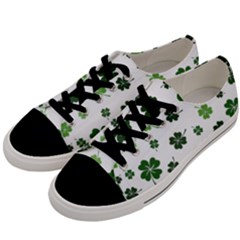 St Patricks Day Pattern Men s Low Top Canvas Sneakers by Valentinaart