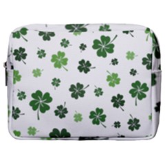 St Patricks Day Pattern Make Up Pouch (large) by Valentinaart