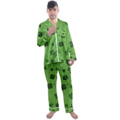 St Patricks Day Men s Satin Pajamas Long Pants Set by Valentinaart