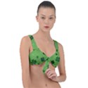 St patricks day Front Tie Bikini Top View1