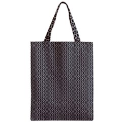 Black And White Triangles Zipper Classic Tote Bag by Sparkle