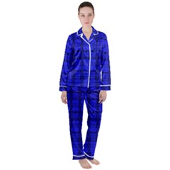 Digital Illusion Satin Long Sleeve Pyjamas Set by Sparkle