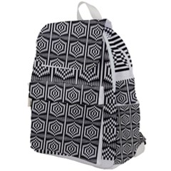 Optical Illusion Top Flap Backpack by Sparkle