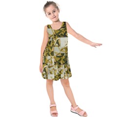 Array Random Gold Kids  Sleeveless Dress by Sparkle