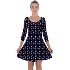 Animalsss Quarter Sleeve Skater Dress by Sparkle