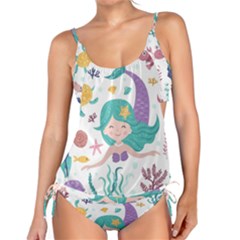 Set Cute Mermaid Seaweeds Marine Inhabitants Tankini Set by Wegoenart