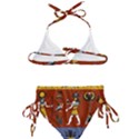 Ancient Egyptian Religion Seamless Pattern Kids  Classic Bikini Set View2