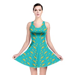 Sakura In Yellow And Colors From The Sea Reversible Skater Dress by pepitasart