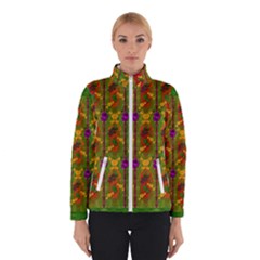 Sakura Blossoms Popart Winter Jacket by pepitasart