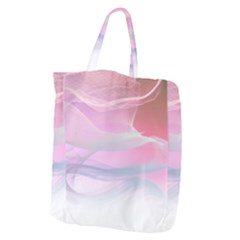 Pink Fractal Giant Grocery Tote by Sparkle