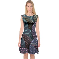 Fractal Sells Capsleeve Midi Dress by Sparkle