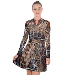 Nature With Tiger Long Sleeve Panel Dress by Sparkle