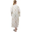 Happy Easter Motif Print Pattern Maxi Velour Kimono View2