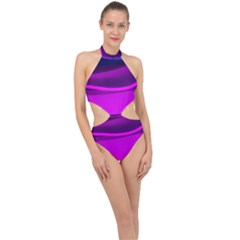 Neon Wonder  Halter Side Cut Swimsuit by essentialimage