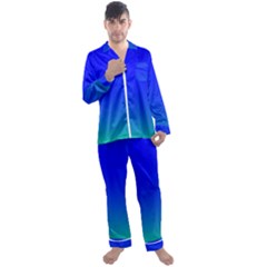 Turquis Men s Long Sleeve Satin Pyjamas Set by Sparkle