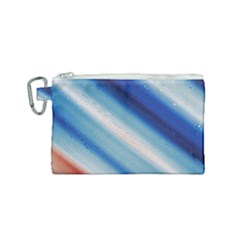 Blue White Canvas Cosmetic Bag (small) by Sparkle