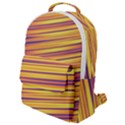 Orange Strips Flap Pocket Backpack (Small) View1