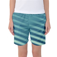 Blue Strips Women s Basketball Shorts by Sparkle