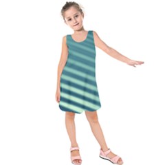 Blue Strips Kids  Sleeveless Dress by Sparkle