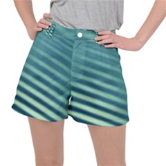 Blue Strips Ripstop Shorts by Sparkle