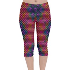 Hexxogons Velvet Capri Leggings  by Sparkle