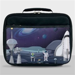 Alien Astronaut Scene Lunch Bag by Vaneshart