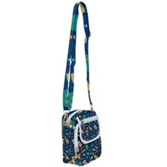 Brazil Musical Instruments Seamless Carnival Pattern Shoulder Strap Belt Bag by Vaneshart