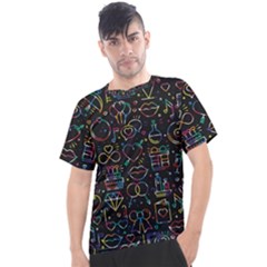 Seamless Pattern With Love Symbols Men s Sport Top by Vaneshart