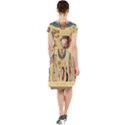 Egypt Horizontal Illustration Cap Sleeve Midi Dress View2