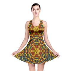 Yuppie And Hippie Art With Some Bohemian Style In Reversible Skater Dress by pepitasart